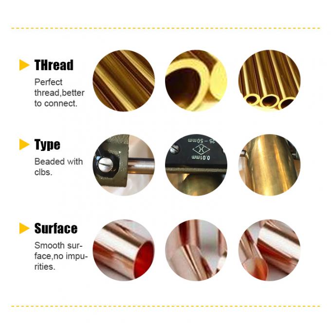 メタルのシームレスバー C70600 90/10 銅 ニッケル CuNi 高温 高圧 1