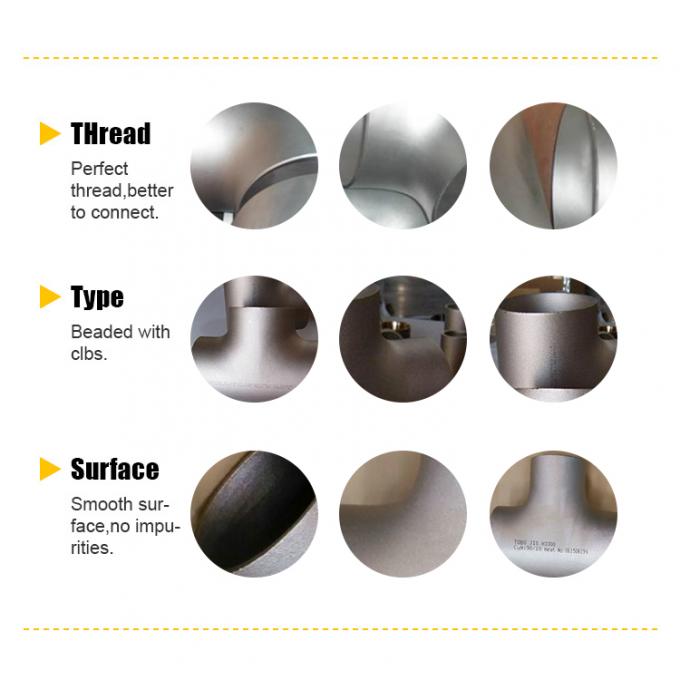 DIN 86088 銅ニッケルパイプフィッティング C70600 CuNi 9010 Tee 減量 1