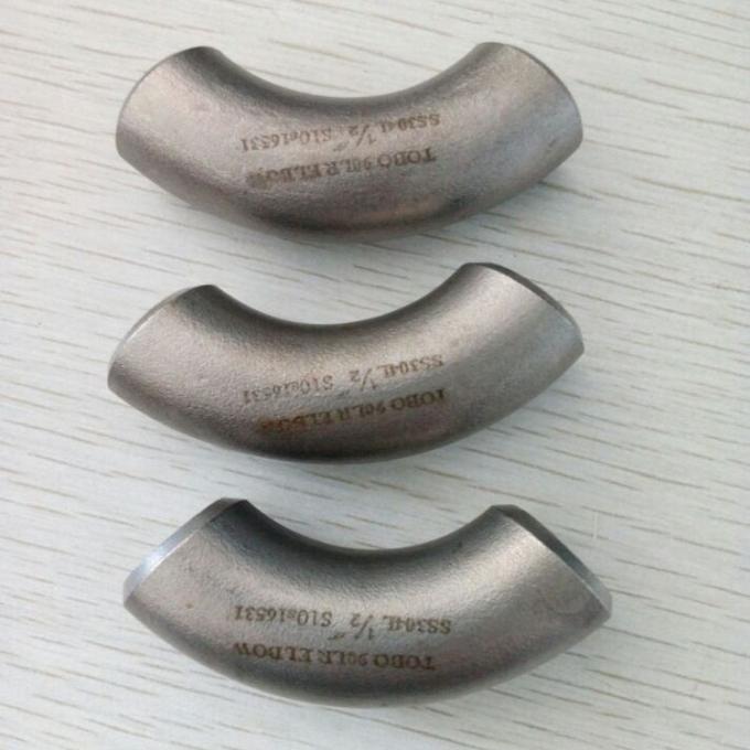 METAL B363-WPT12 SMLS LR BW ASME-B16.9 SCH80 1"ステンレス鋼管フィッティング 90 長半径度肘 0