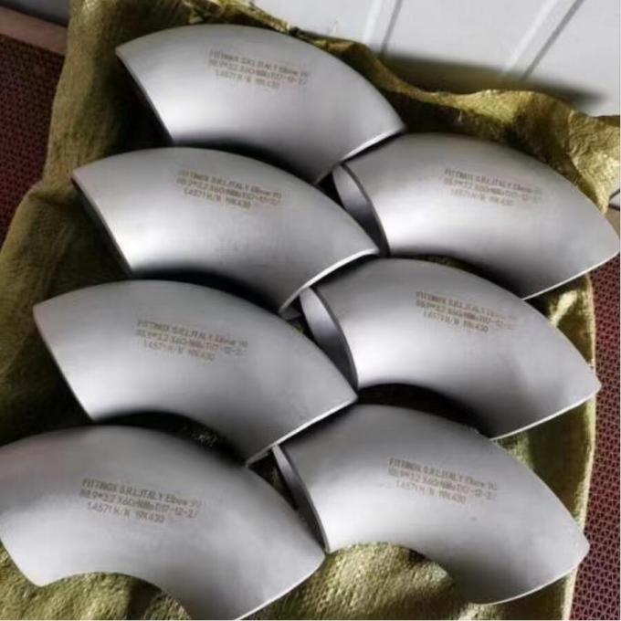 METAL B363-WPT12 SMLS LR BW ASME-B16.9 SCH80 1"ステンレス鋼管フィッティング 90 長半径度肘 2