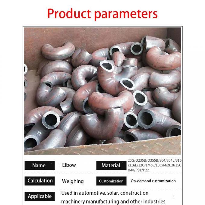 迅速な出荷 バット 溶接 長半径 90 度 肘 ASME パイプ フィッティング 3
