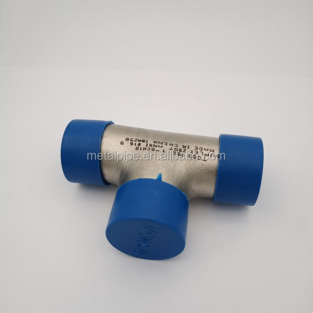 METAL C70600 C70100 ASME B16.9 SCH40 ニッケル合金パイプフィッティング カスタマイズ Tee 1