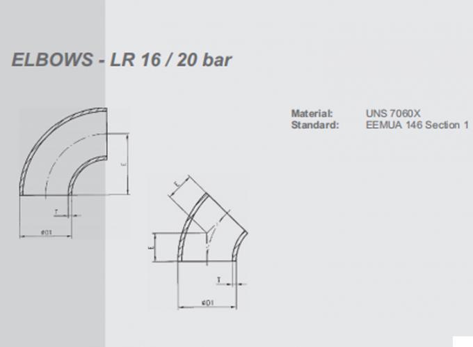 メタール クーニエルボウ LR BW 20 スチール OD 銅 ニッケル 溶接 EQUAL 1