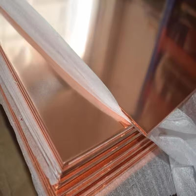 Bulk Supply 2mm Red Copper Sheet/Plate  Cold Rolled Pure Copper Sheet with Custom Size