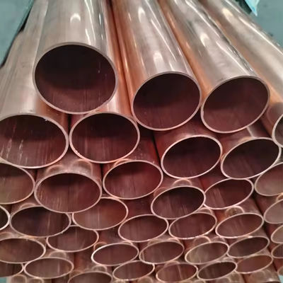 ASTM B111 CuNi 90/10 Seamless Tube ±0.1mm Tolerance Brushed Finish Custom Sizes