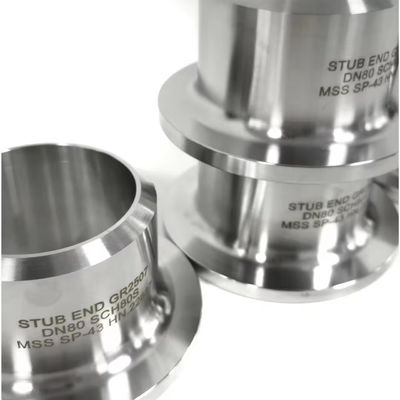 Industrial SS304 Stainless Steel Stub End, Butt Weld Lap Joint Pipe Fitting Corrosion Resistant