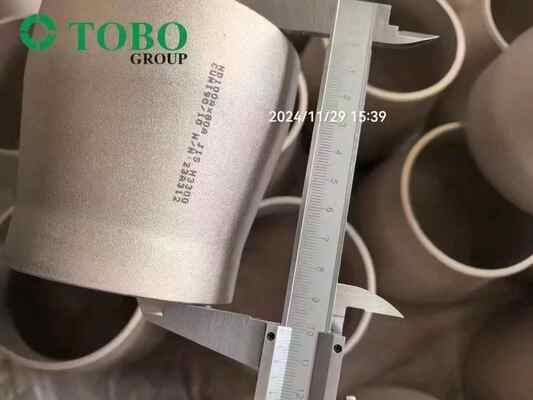 ABS Approved Copper Nickel 70/30 Eccentric Reducer Fitting with Butt Weld Ends for Offshore Platforms