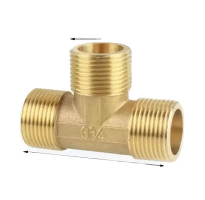 Multi-purpose HT 200-1001 Brass Female Tee Thread Fittings for Industrial Fluids & Gases