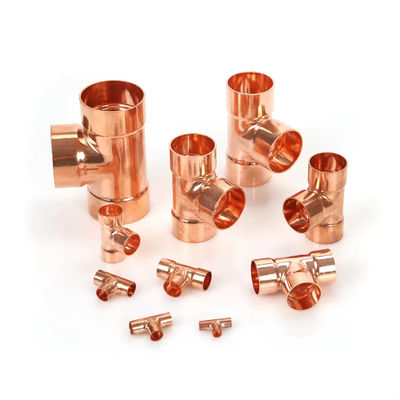 Coated Brass Fitting Tee with Standard Packaging, Versatile for Multiple Applications