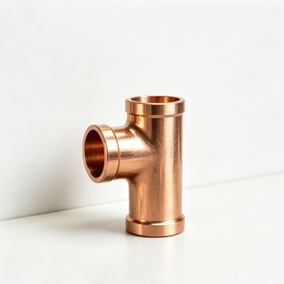 C70600銅ニッケル等径ティー NPT/BSPねじ DN20耐食性パイプアダプター継手